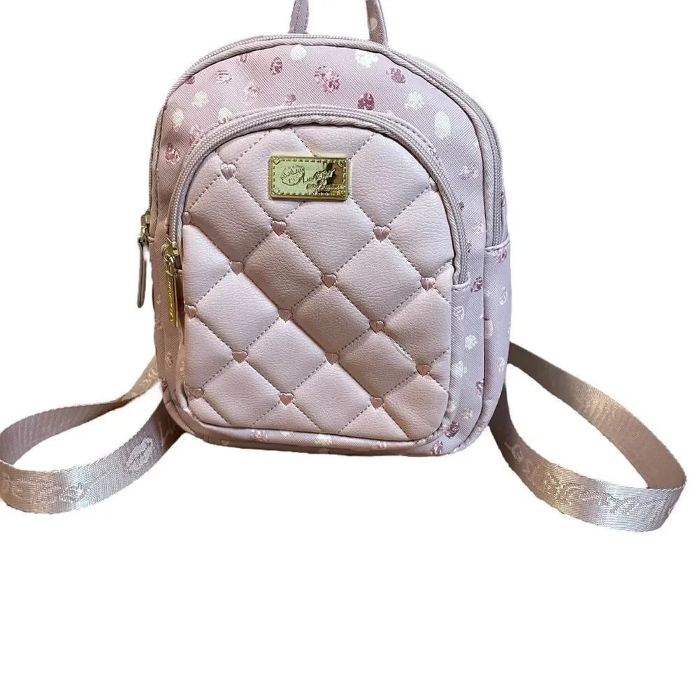 NWOT Luv Betsey Johnson Women's Quilted Lilac Purple Vienna Backpack